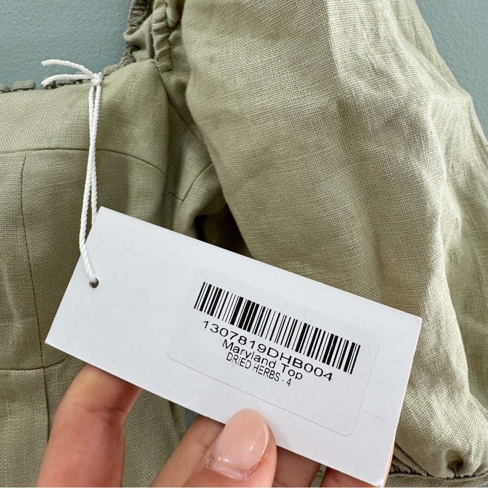 Reformation Maryland Linen Top NWT - Picture 3 of 12